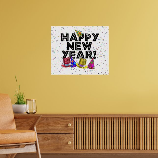 Beistle léopard 1-Pack Happy New Year Pop-Over pièce