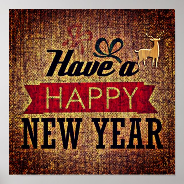 Happy New Year poster (Front)