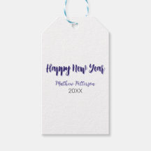 Happy new year purple black add name year simple 