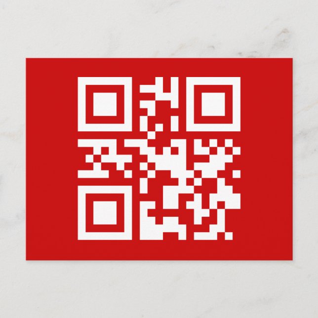 Happy New Year! -- QR Code Holiday Postcard (Front)