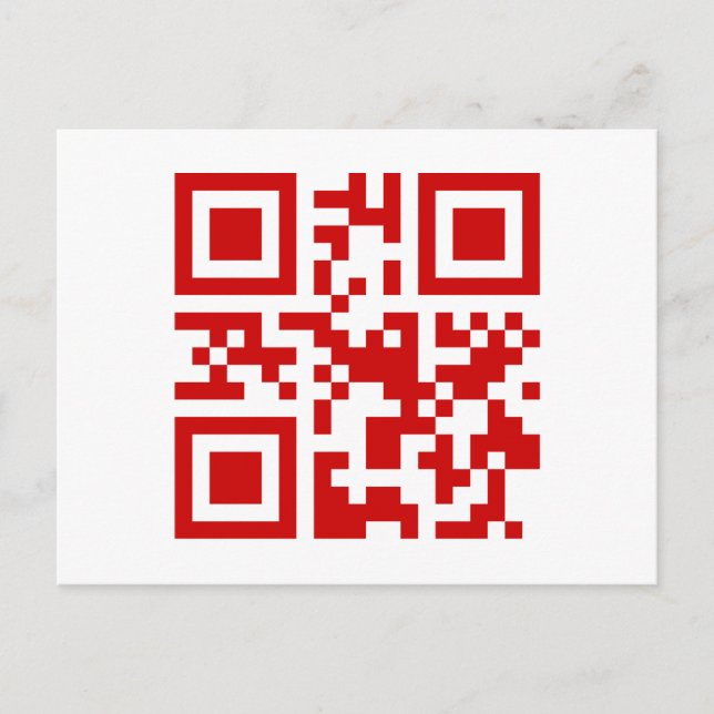 Happy New Year! -- QR Code Holiday Postcard (Front)
