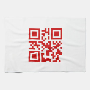 Happy New Year! -- QR Code Tea Towel