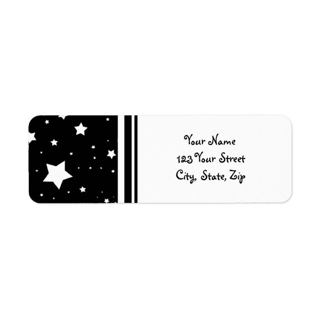 Happy New Year Return Address Labels (Front)