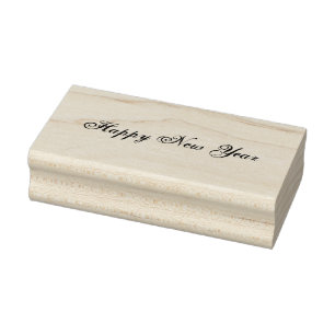 Happy New Year Rubber Stamp