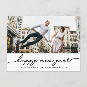 Happy New Year Script with Photo Card