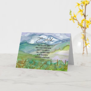 Happy New Year Scripture Isaiah Bible Verse Card