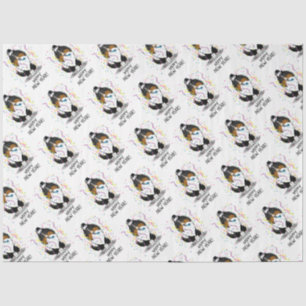 Happy New Year Shetland Sheepdog (tri colour) Cute Tissue Paper