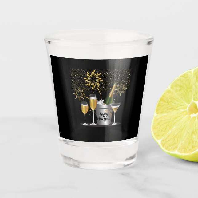 Happy New Year - Shot Glass (Front)