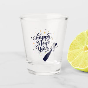 Happy New Year Shot Glass