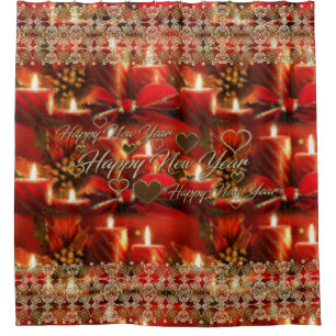 Happy New Year Shower Curtain