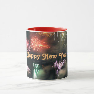 Happy New Year, Spectacular Fireworks, Mug