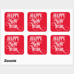 Happy New Year  Square Sticker