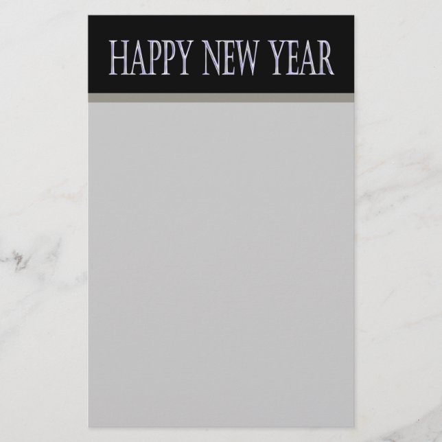 happy new year stationery (Front)