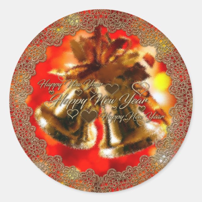 Happy New Year Sticker (Front)