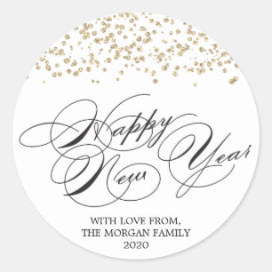 Happy New Year Sticker - New Year's Eve Party