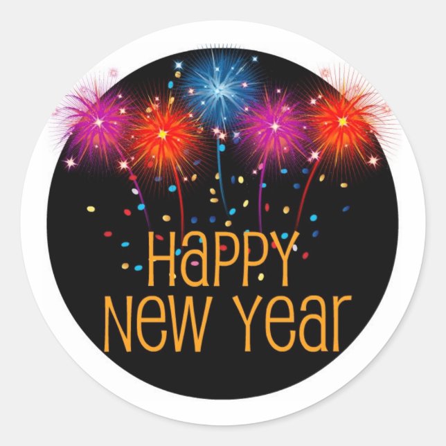 Happy New Year Sticker Sheet (Front)