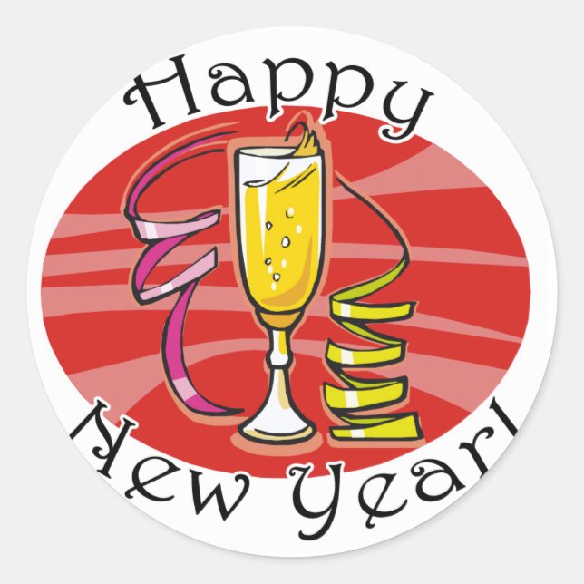 Happy New Year Stickers (Front)