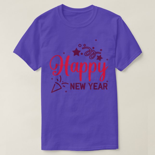 Happy New Year T-Shirt (Design Front)