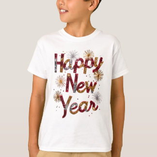Happy new year t-shirt kids