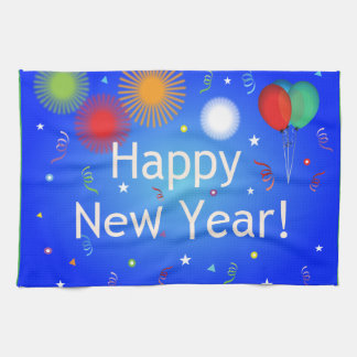 Happy New Year Tea Towel