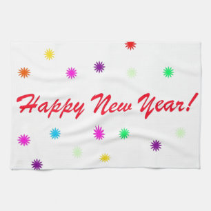 Happy New Year Tea Towel