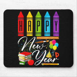 Happy New Year Teacher Fireworks New Years Eve Par Mouse Mat