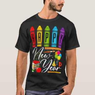 Happy New Year Teacher Fireworks New Years Eve Par T-Shirt