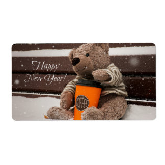 Happy New Year. Teddy Bear.