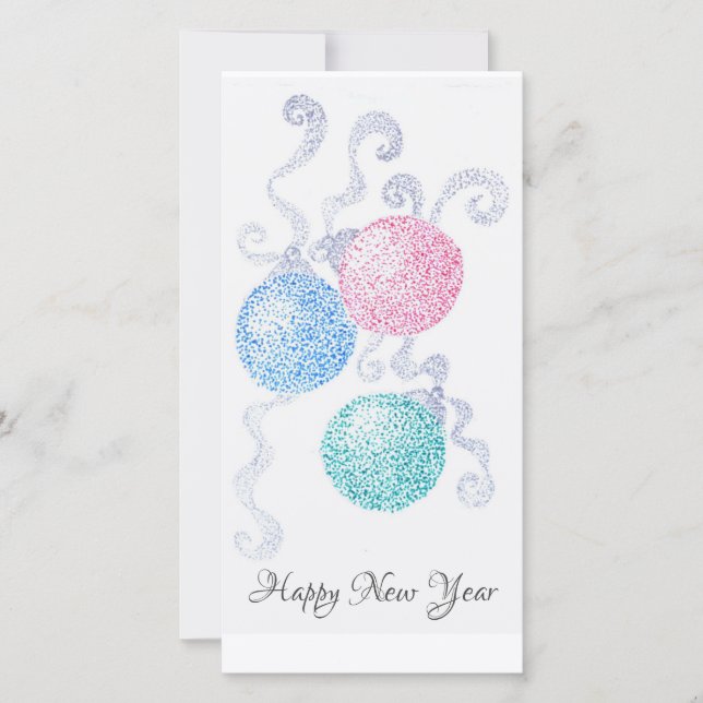 Happy New Year Thank You Card (Front)