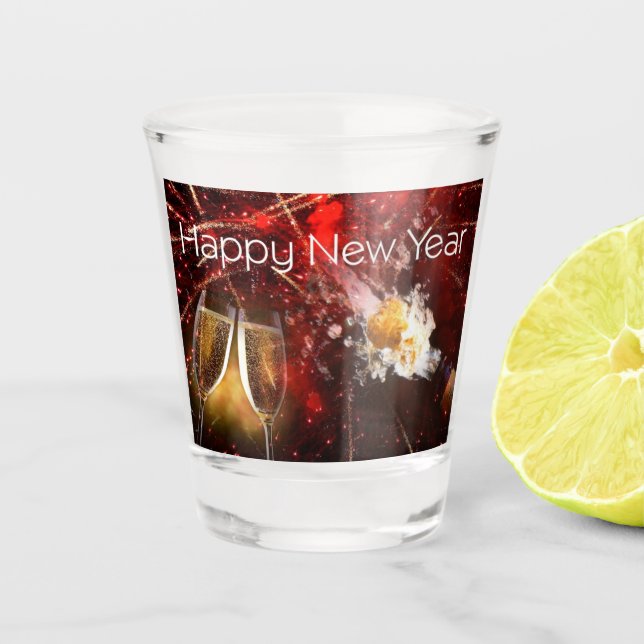 ***HAPPY NEW YEAR TO YOU*** SHOT GLASS (Front)