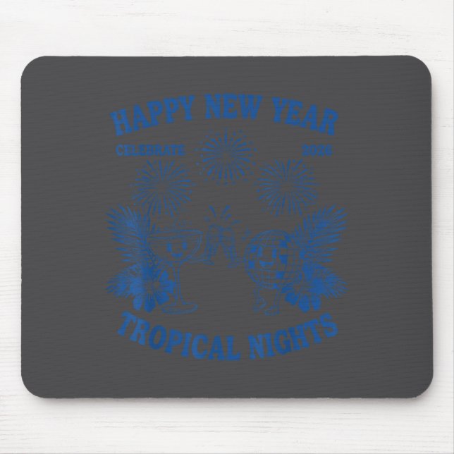 Happy New Year Trocal Nights 2026 Celebration  Mouse Mat (Front)