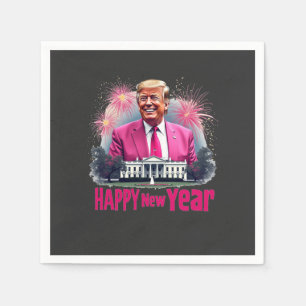 Happy New Year Trump Inauguration Day 2025 Napkin