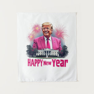 Happy New Year Trump Inauguration Day 2025 Tapestry