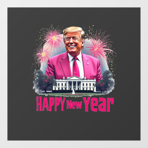 Happy New Year Trump Inauguration Day 2025 Window Cling