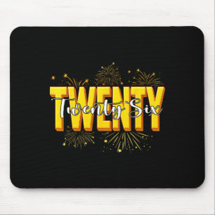 Happy New Year Twenty Twenty Six Happy New Years E Mouse Mat