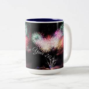 Happy new year Two-Tone coffee mug