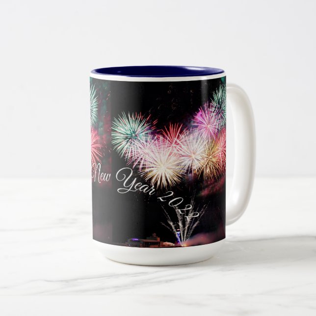 Happy new year Two-Tone coffee mug (Front Right)