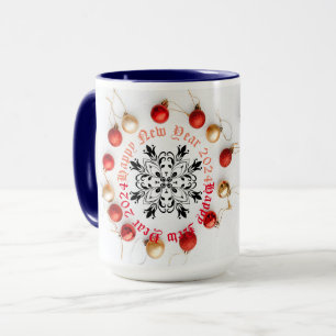 Happy New year Two-Tone Coffee Mug