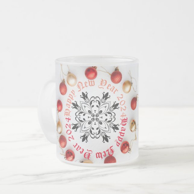 Happy New year Two-Tone Coffee Mug (Front Left)