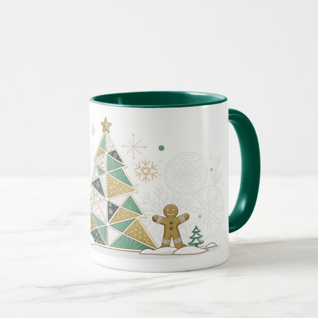 Happy New Year Typography Celebration Mug (Front Right)