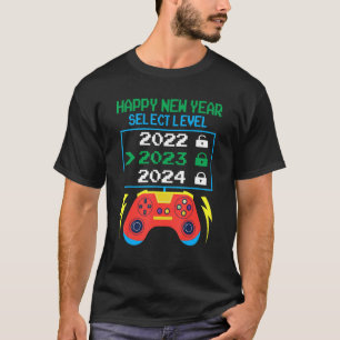 Happy New Year Video Games Select Level 2023 Gami T-Shirt