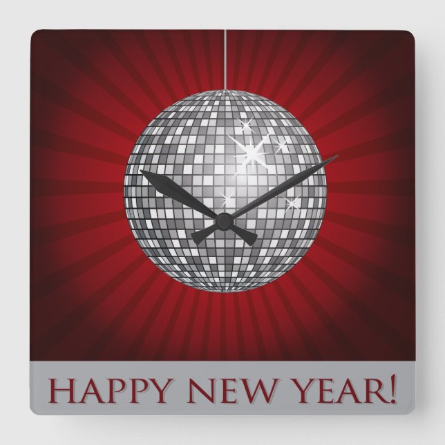 Happy New Year Wall Clock (Front)