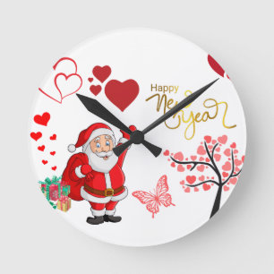 Happy New Year Wall Clock