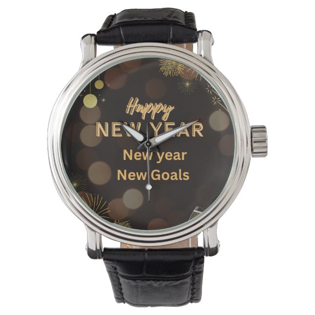 Happy new year watch design.instant download (Front)