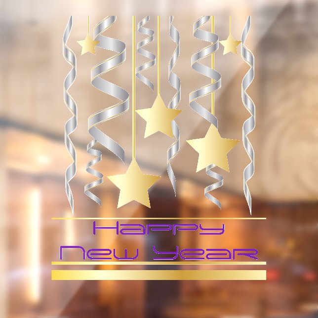 Happy New Year Window Cling (Sheet 2)