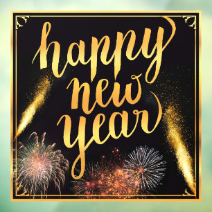 Happy New Year  Window Cling