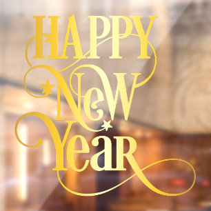 Happy New Year  Window Cling