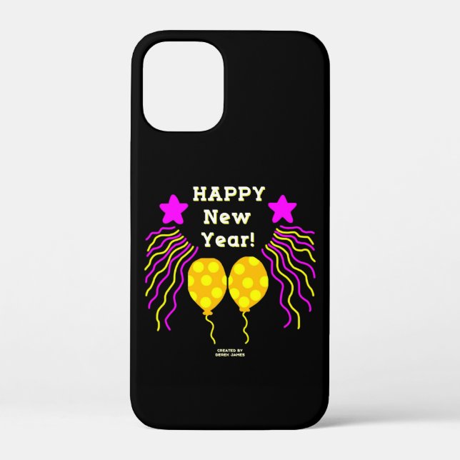 Happy New Year Wishes Apple iPhone 12 Mini Case (Back)