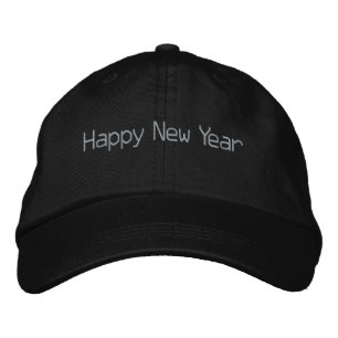 Happy New Year Wishes Celebration Printed-Hat Nice Embroidered Hat