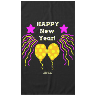 Happy New Year Wishes Tablecloth